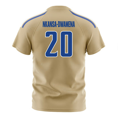 Tulsa - NCAA Men's Soccer : Nick Nkansa-Dwamena - Old Gold Soccer Jersey-1