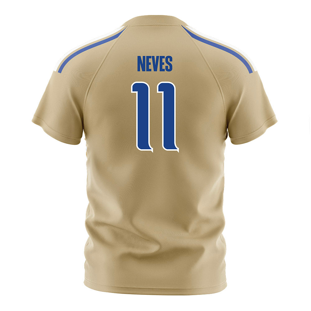 Tulsa - NCAA Men's Soccer : Joao Neves - Old Gold Soccer Jersey-1