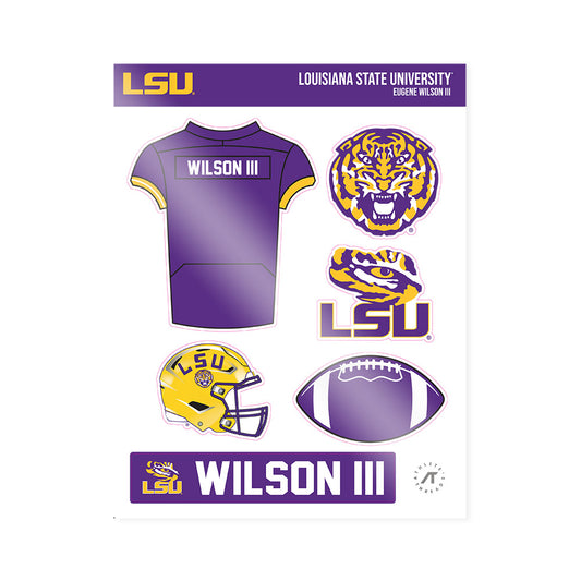 LSU - NCAA Football : Eugene Wilson III - Sticker Sheet-0