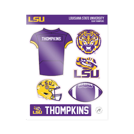 LSU - NCAA Football : Sean Thompkins - Sticker Sheet-0