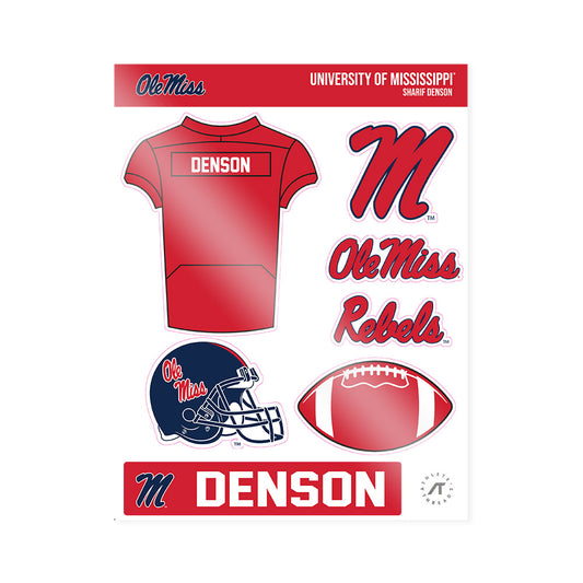 Ole Miss - NCAA Football : Sharif Denson - Sticker Sheet-0