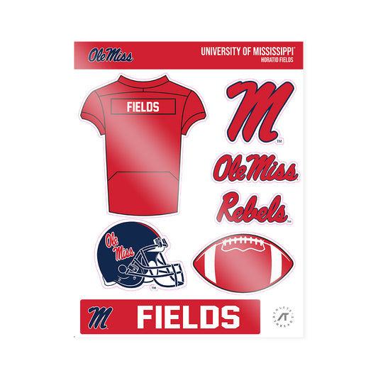 Ole Miss - NCAA Football : Horatio Fields - Sticker Sheet-0