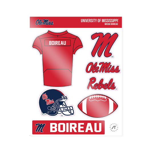 Ole Miss - NCAA Football : Michai Boireau - Sticker Sheet-0