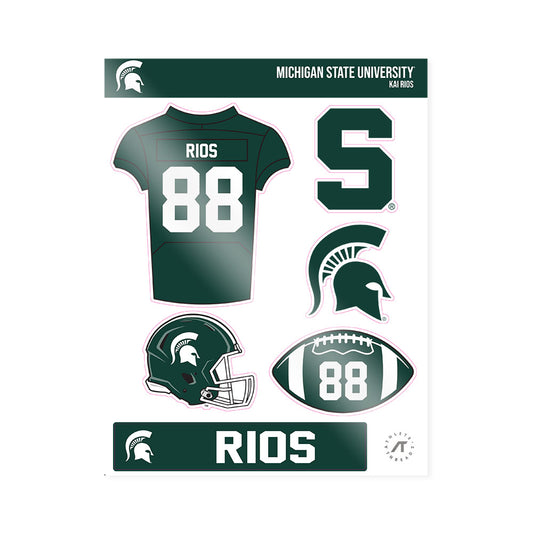 Michigan State - NCAA Football : Kai Rios - Sticker Sheet-0