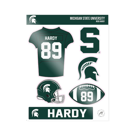 Michigan State - NCAA Football : Nick hardy - Sticker Sheet-0
