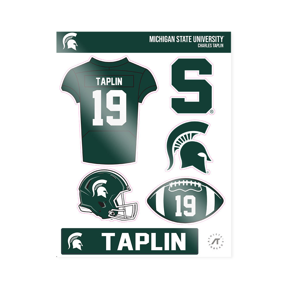 Michigan State - NCAA Football : Charles Taplin - Sticker Sheet-0