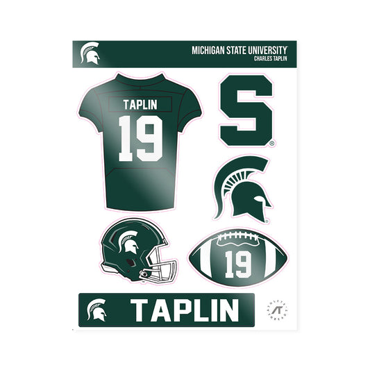 Michigan State - NCAA Football : Charles Taplin - Sticker Sheet-0