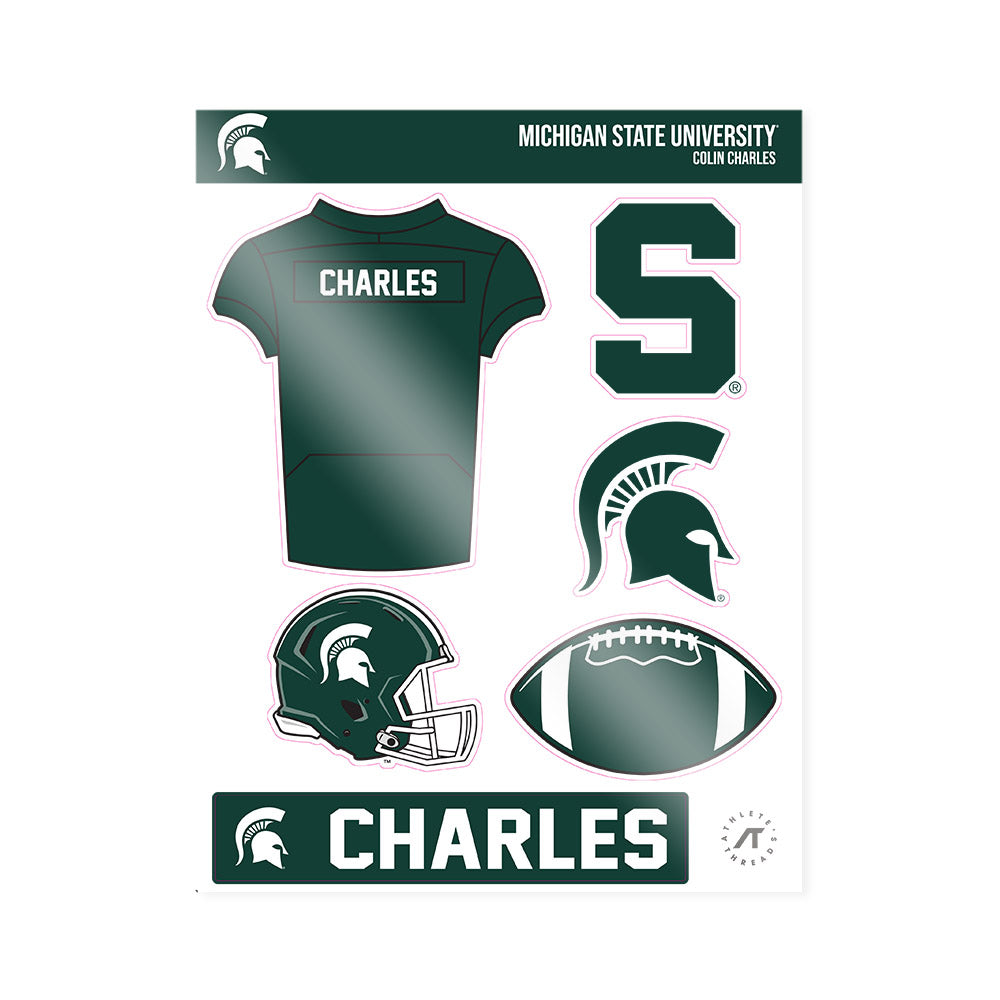 Michigan State - NCAA Football : Colin Charles - Sticker Sheet-0