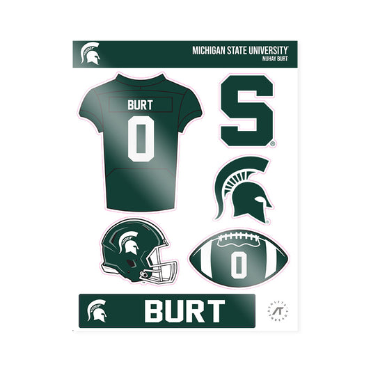 Michigan State - NCAA Football : Nijhay Burt - Sticker Sheet-0