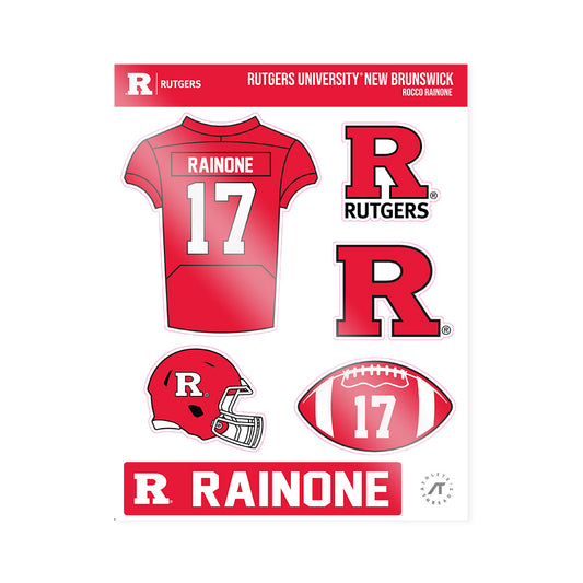 Rutgers - NCAA Football : Rocco Rainone - Sticker Sheet-0