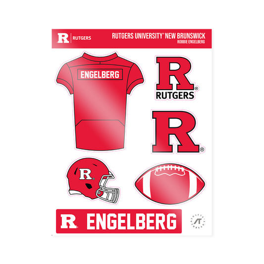 Rutgers - NCAA Football : Robbie Engelberg - Sticker Sheet-0