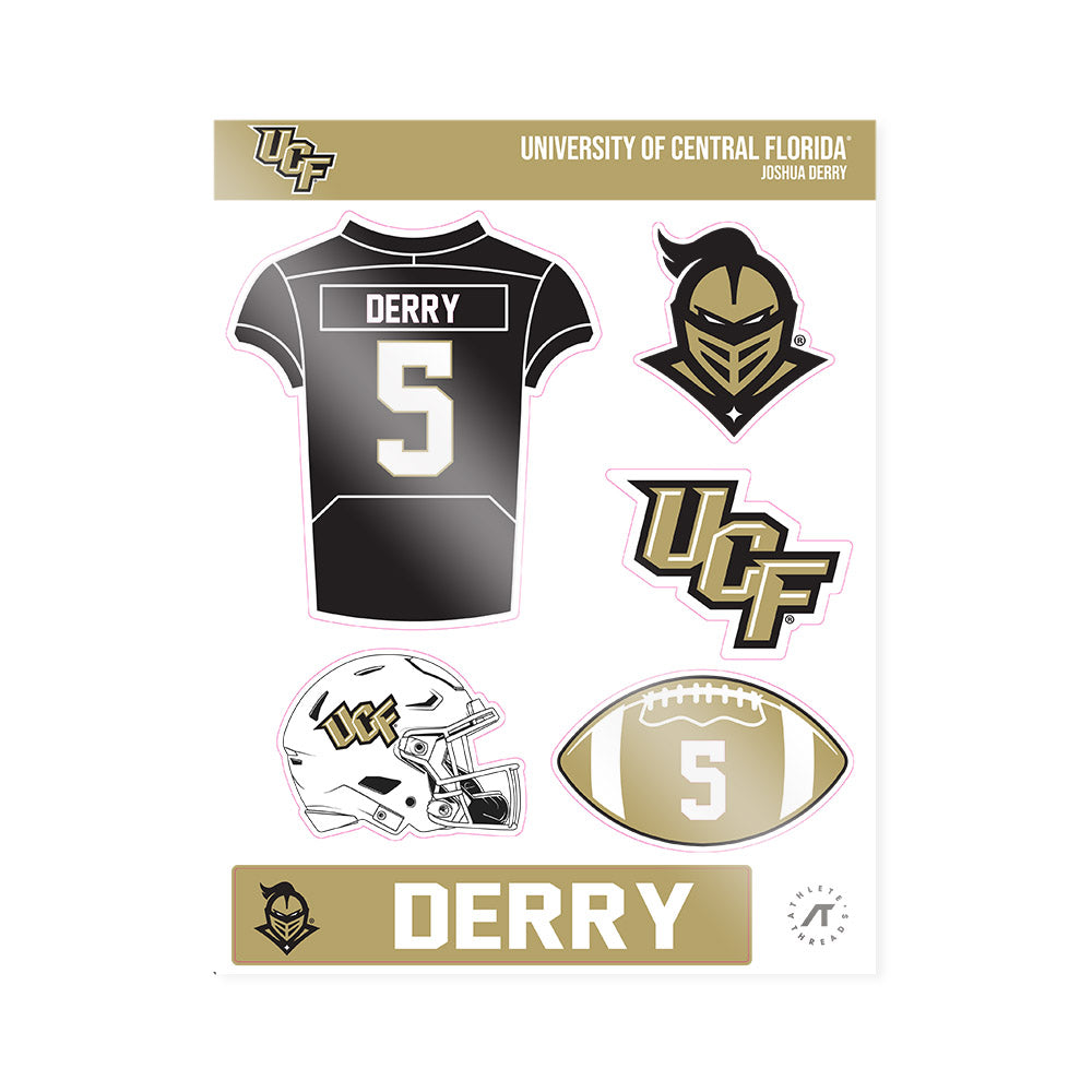 Central Florida - NCAA Football : Joshua Derry - Sticker Sheet-0