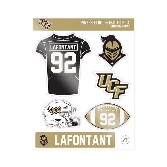 Central Florida - NCAA Football : Jeffson Lafontant - Sticker Sheet-0