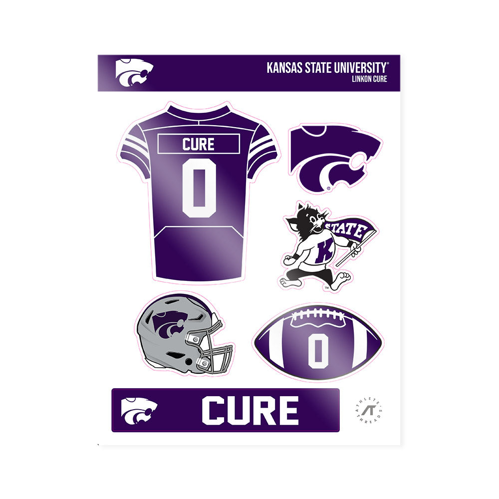 Kansas State - NCAA Football : Linkon Cure - Sticker Sheet-0