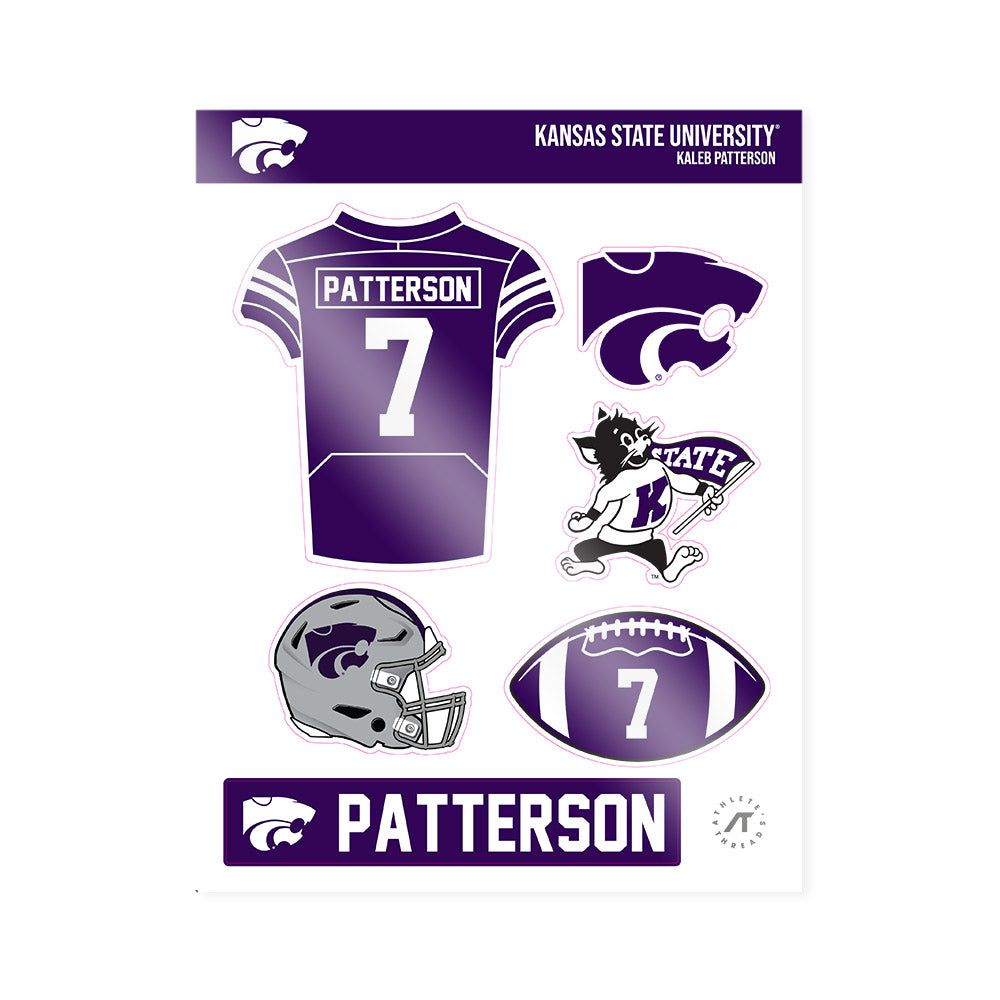 Kansas State - NCAA Football : Kaleb Patterson - Sticker Sheet-0