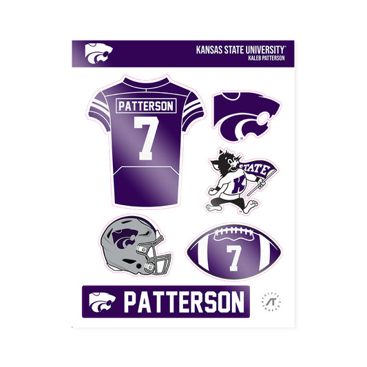 Kansas State - NCAA Football : Kaleb Patterson - Sticker Sheet-0