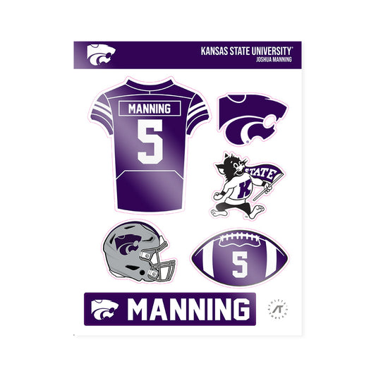 Kansas State - NCAA Football : Joshua Manning - Sticker Sheet-0