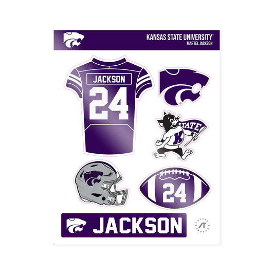 Kansas State - NCAA Football : Martel Jackson - Sticker Sheet-0