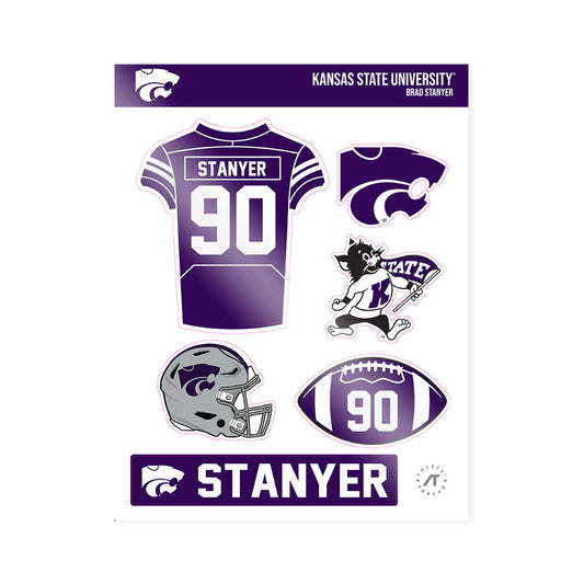 Kansas State - NCAA Football : Brad Stanyer - Sticker Sheet-0