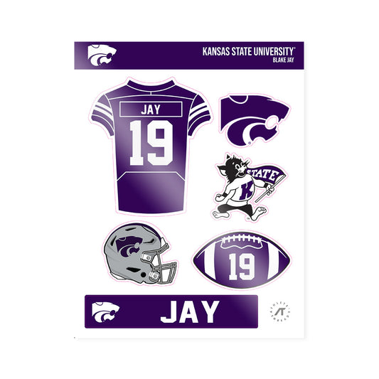 Kansas State - NCAA Football : Blake Jay - Sticker Sheet-0