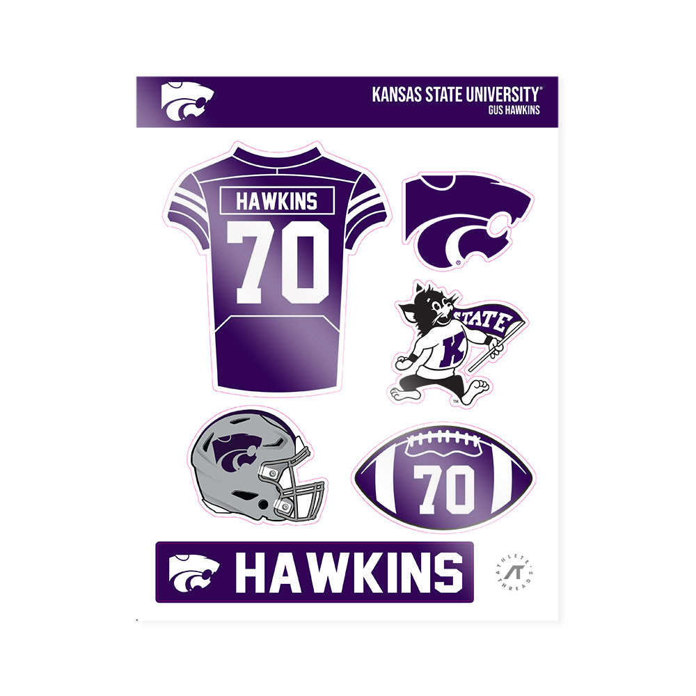 Kansas State - NCAA Football : Gus Hawkins - Sticker Sheet-0