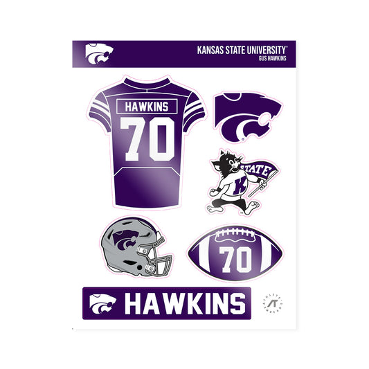 Kansas State - NCAA Football : Gus Hawkins - Sticker Sheet-0