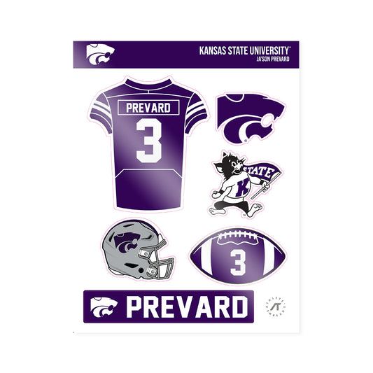 Kansas State - NCAA Football : Ja'Son Prevard - Sticker Sheet-0