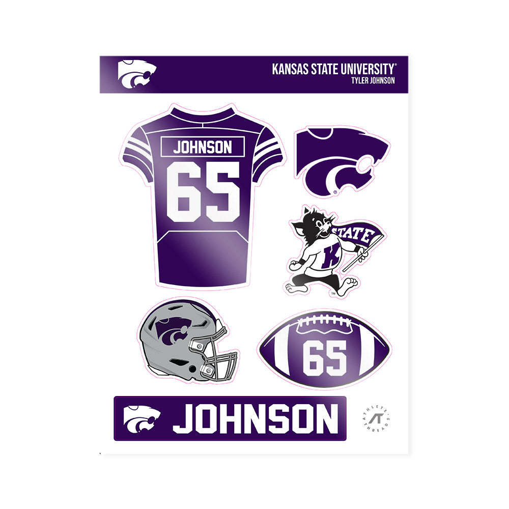 Kansas State - NCAA Football : Tyler Johnson - Sticker Sheet-0