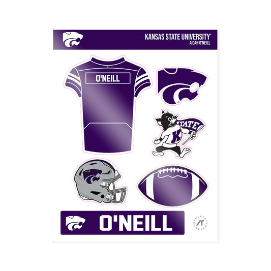 Kansas State - NCAA Football : Aidan O'Neill - Sticker Sheet-0