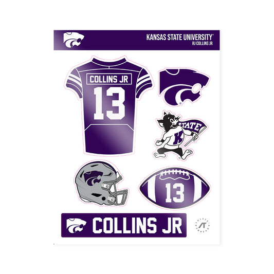 Kansas State - NCAA Football : Rj Collins Jr - Sticker Sheet-0