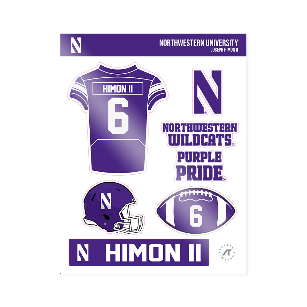 Northwestern - NCAA Football : Joseph Himon II - Sticker Sheet-0