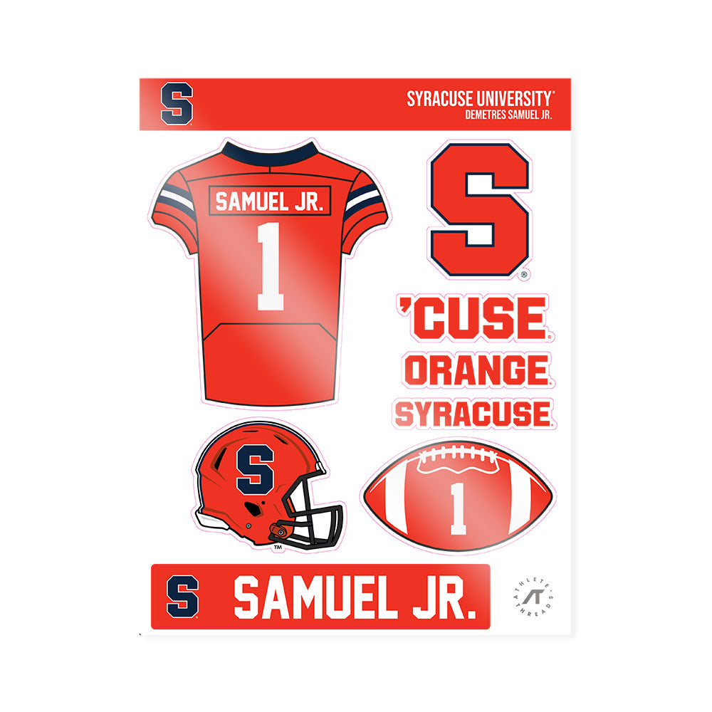Syracuse - NCAA Football : Demetres Samuel Jr. - Sticker Sheet-0
