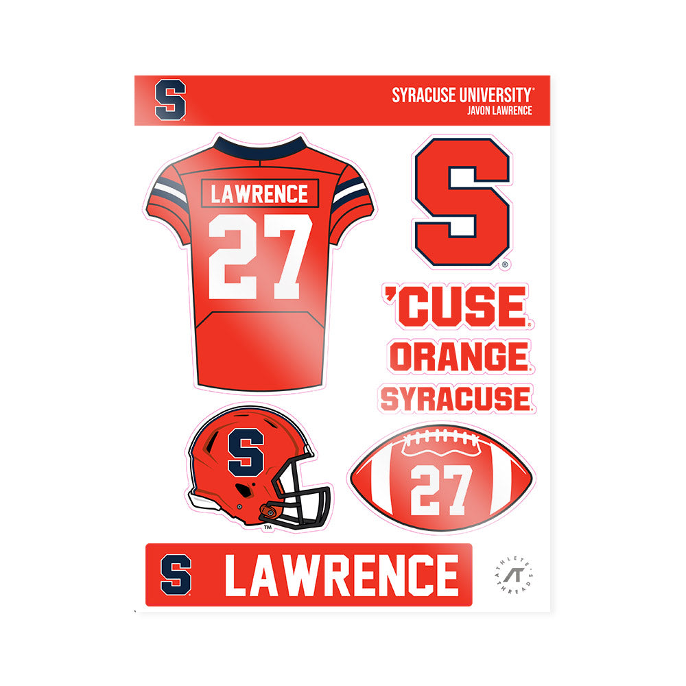 Syracuse - NCAA Football : Javon Lawrence - Sticker Sheet-0