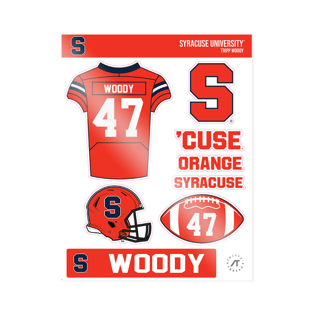 Syracuse - NCAA Football : Tripp Woody - Sticker Sheet-0