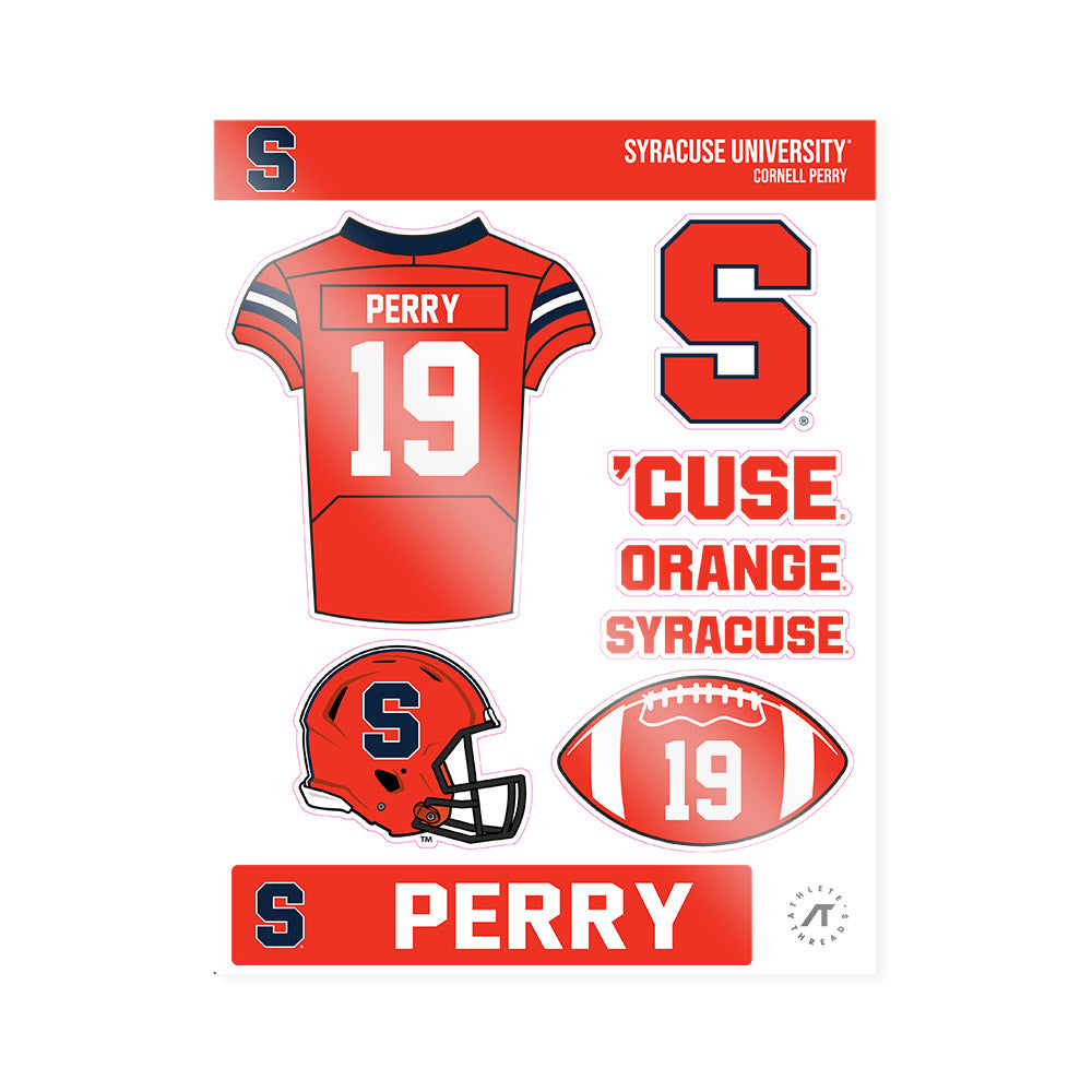 Syracuse - NCAA Football : Cornell Perry - Sticker Sheet-0