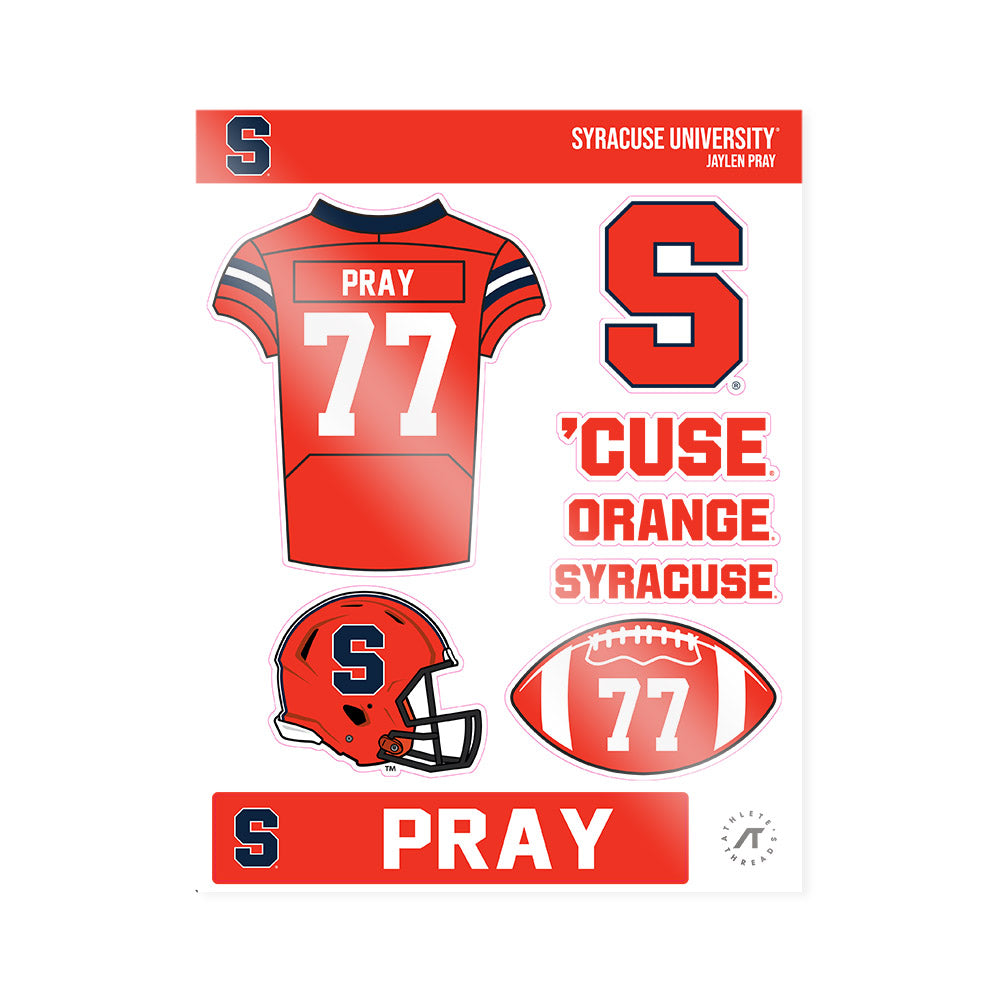 Syracuse - NCAA Football : Jaylen Pray - Sticker Sheet-0