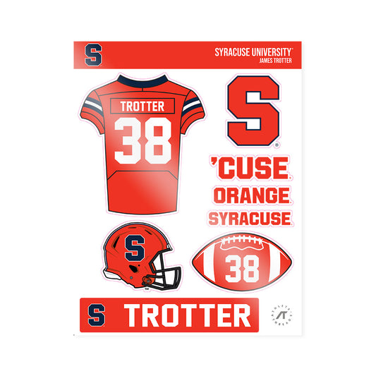 Syracuse - NCAA Football : James Trotter - Sticker Sheet-0