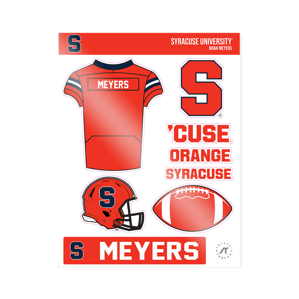 Syracuse - NCAA Football : Noah Meyers - Sticker Sheet-0