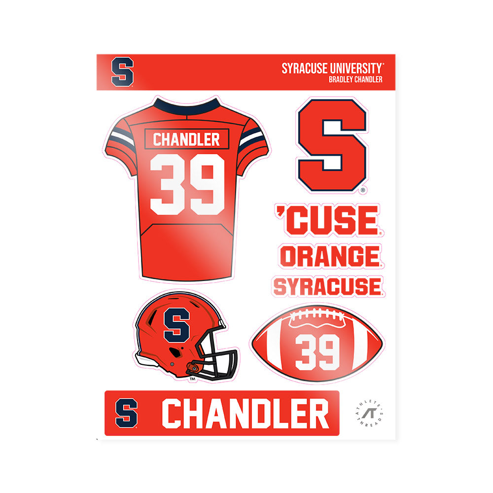 Syracuse - NCAA Football : Bradley Chandler - Sticker Sheet-0