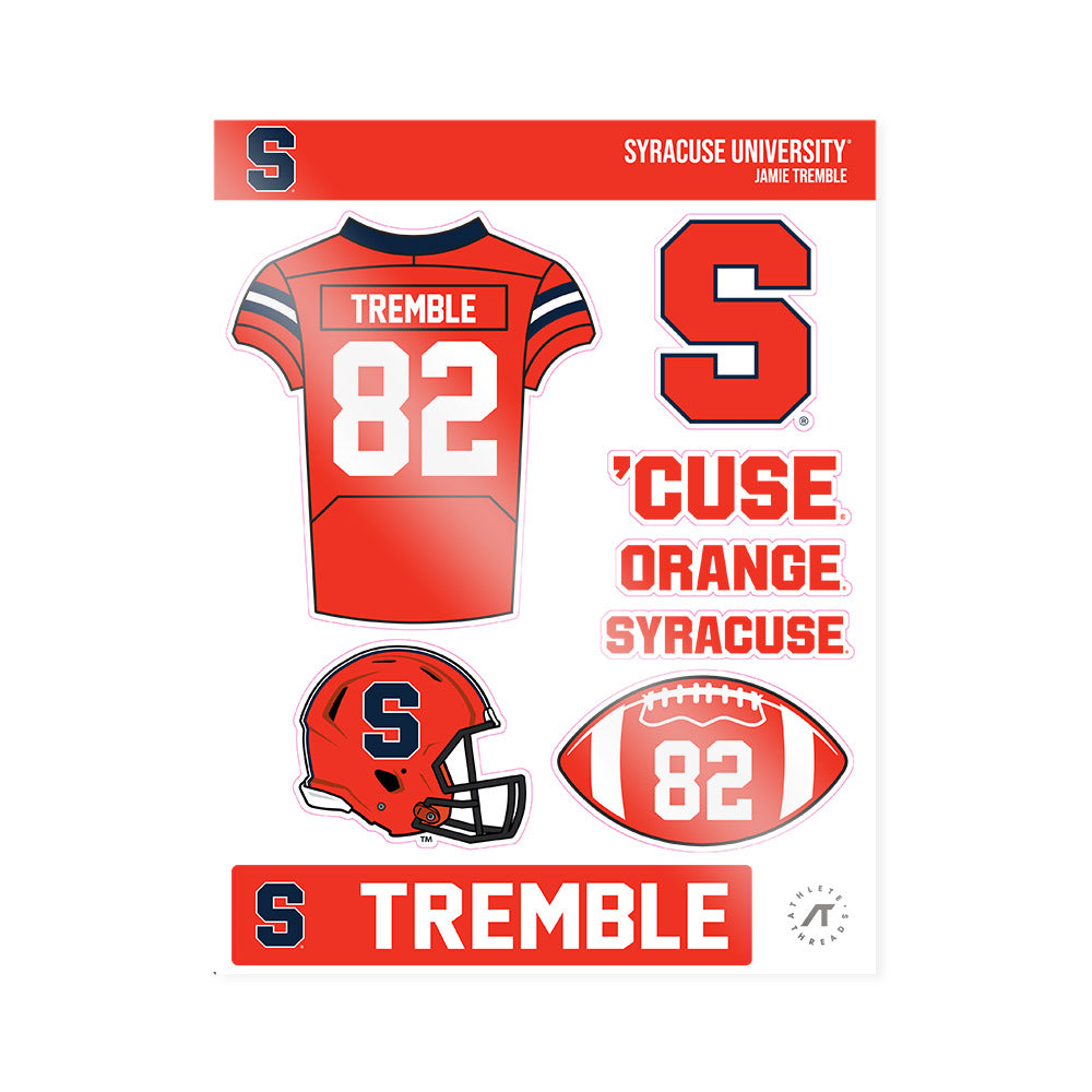 Syracuse - NCAA Football : Jamie Tremble - Sticker Sheet-0