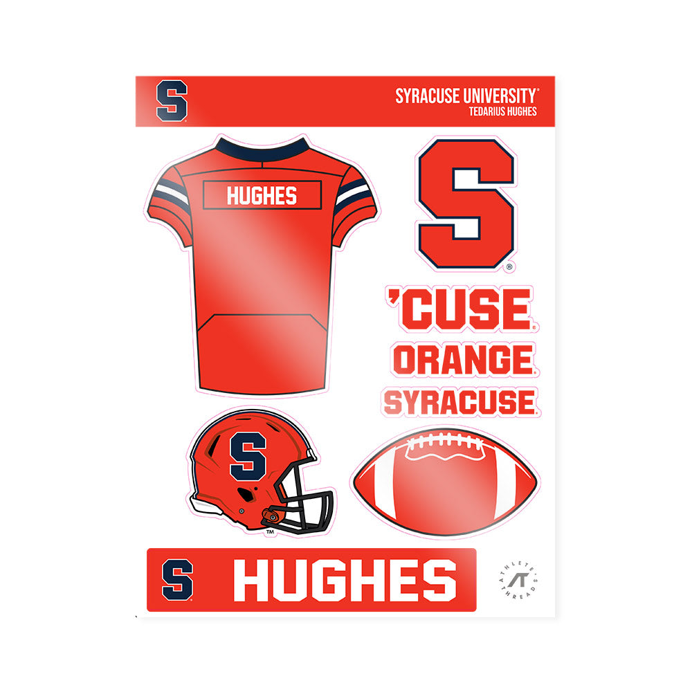 Syracuse - NCAA Football : Tedarius Hughes - Sticker Sheet-0