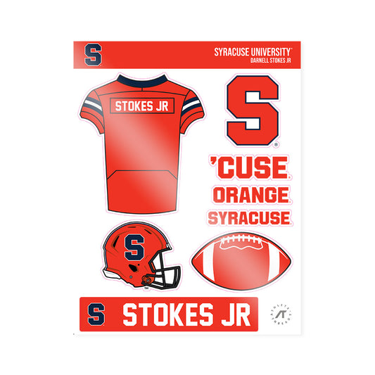 Syracuse - NCAA Football : Darnell Stokes Jr - Sticker Sheet-0