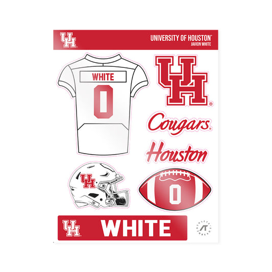 Houston - NCAA Football : Javion White - Sticker Sheet-0
