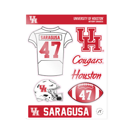 Houston - NCAA Football : Anthony Saragusa - Sticker Sheet-0