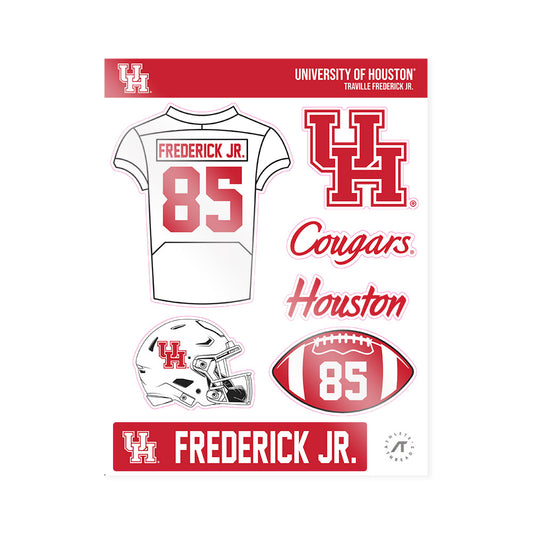 Houston - NCAA Football : Traville Frederick Jr. - Sticker Sheet-0