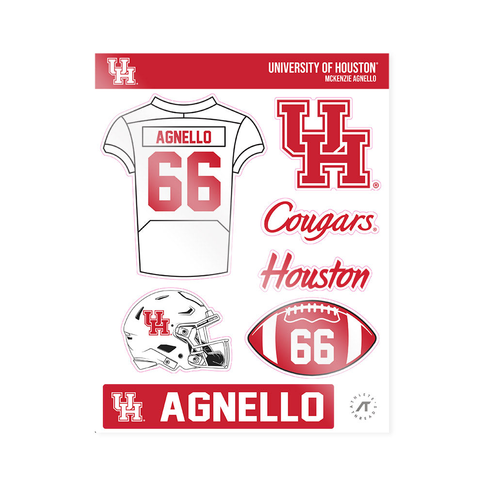 Houston - NCAA Football : McKenzie Agnello - Sticker Sheet-0