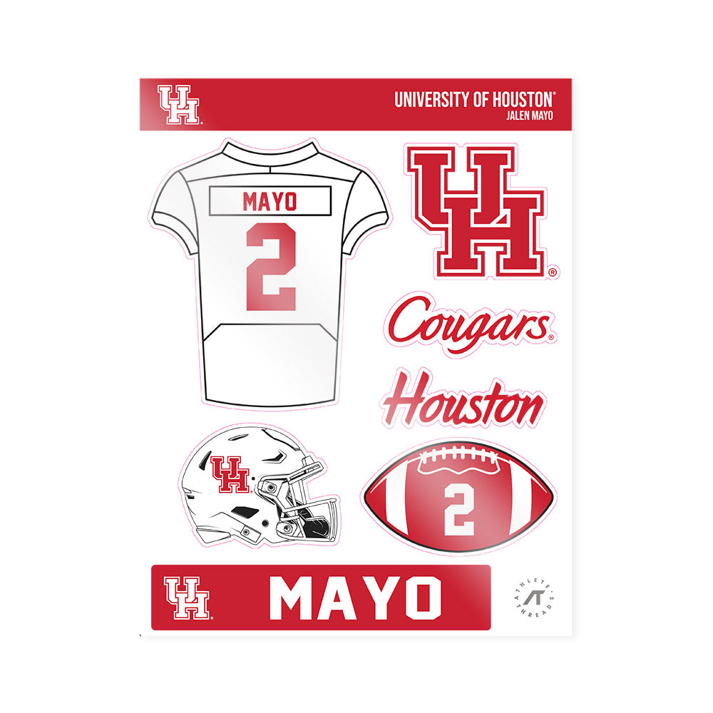 Houston - NCAA Football : Jalen Mayo - Sticker Sheet-0