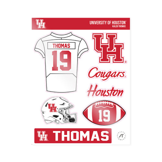 Houston - NCAA Football : Kaleb Thomas - Sticker Sheet-0
