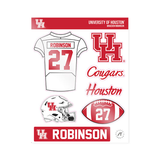 Houston - NCAA Football : Braeden Robinson - Sticker Sheet-0