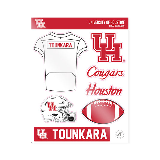 Houston - NCAA Football : Muizz Tounkara - Sticker Sheet-0